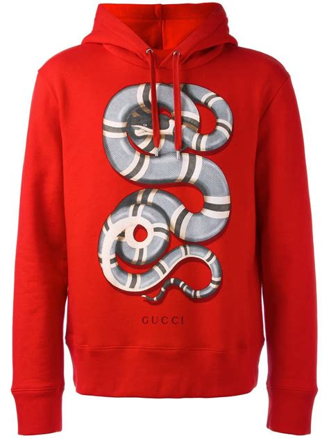 red gucci snake hoodie|Gucci hoodie black.